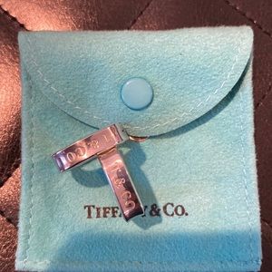 T & Co. Silver hoop earrings